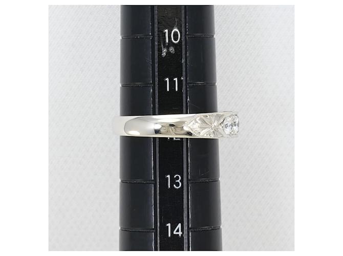Autre Marque Platinring mit Diamant - Ansicht 8