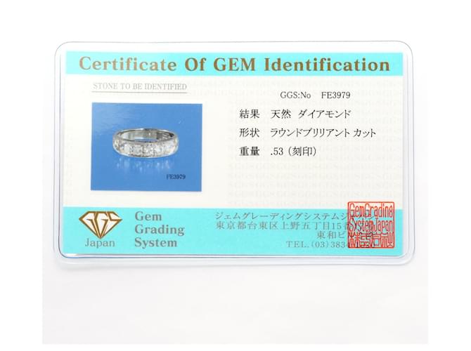 Autre Marque Platinring mit Diamant - Ansicht 9