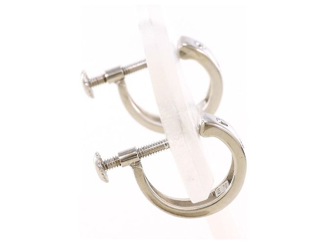Autre Marque Orecchini a clip in oro bianco 18K e diamanti D'oro - vista 2