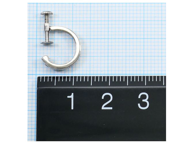 Autre Marque Orecchini a clip in oro bianco 18K e diamanti D'oro - vista 3