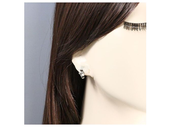 Autre Marque Orecchini a clip in oro bianco 18K e diamanti D'oro - vista 4