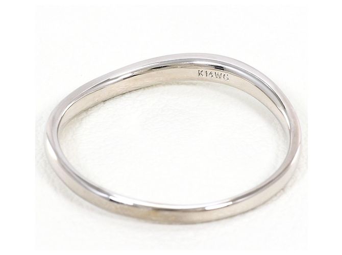 Autre Marque 14K Weißgold-Ringband Golden - Ansicht 3