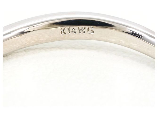 Autre Marque 14K Weißgold-Ringband Golden - Ansicht 4