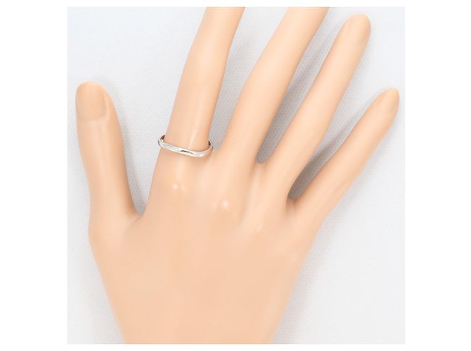 Autre Marque 14K Weißgold-Ringband Golden - Ansicht 5