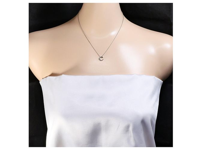 Autre Marque 10K Weißgoldkette mit Diamant Golden - Ansicht 5