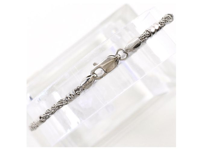 Autre Marque Bracciale con charm in oro bianco 10K D'oro - vista 2