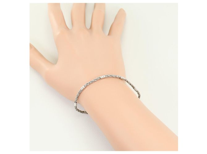 Autre Marque Bracciale con charm in oro bianco 10K D'oro - vista 3