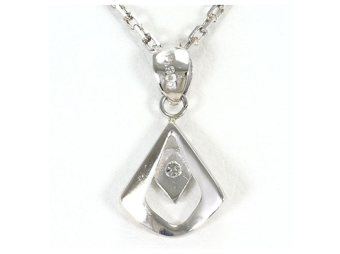 Autre Marque Collana in platino PT900 con diamante - vista 3