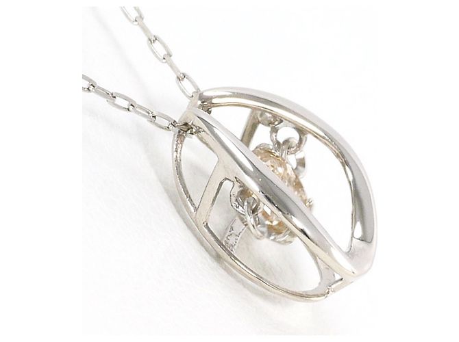 Autre Marque Collana in platino PT900 con diamante marrone - vista 2
