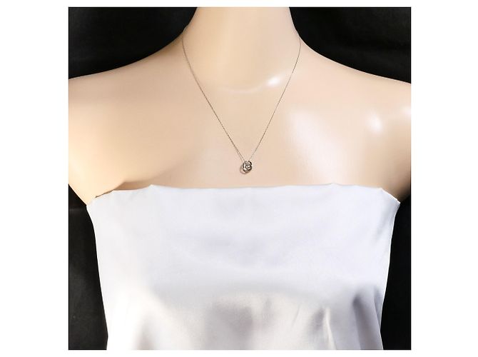 Autre Marque Collana in platino PT900 con diamante marrone - vista 5