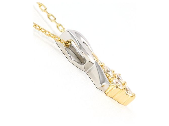 Autre Marque Elegante collana in platino e oro giallo D'oro - vista 2