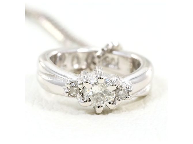 Autre Marque 18K Weißgoldkette mit Diamant Golden - Ansicht 4