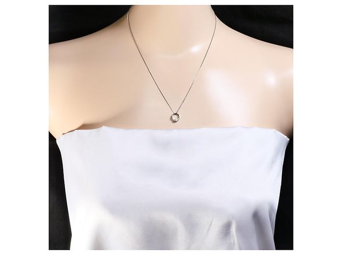 Autre Marque 18K Weißgoldkette mit Diamant Golden - Ansicht 6