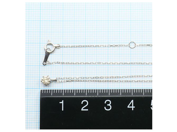 Autre Marque 18K Weißgoldkette mit Diamant Golden - Ansicht 4