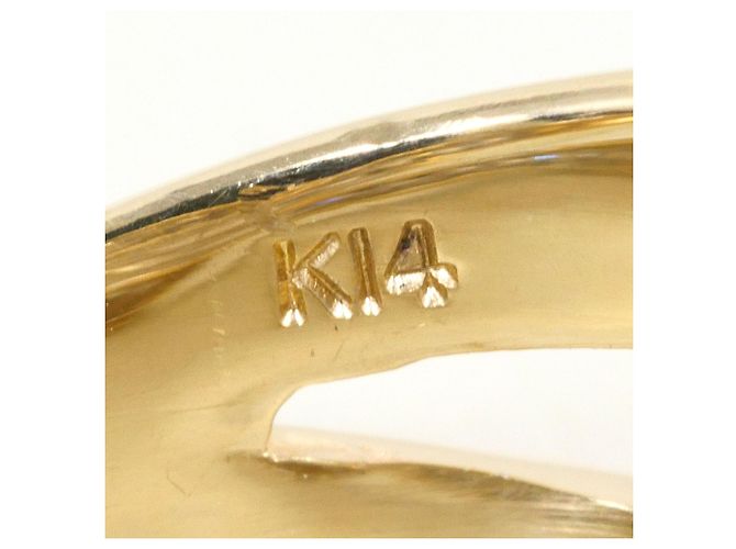 Autre Marque 14K Goldring mit Cubic Zirconia Golden - Ansicht 4