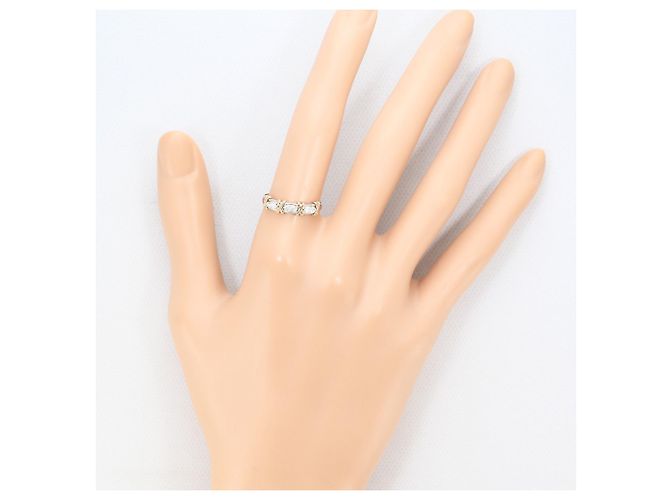 Autre Marque Platin- und Roségold-Diamantring Golden - Ansicht 6