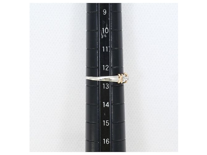 Autre Marque Platin- und Roségold-Diamantring Golden - Ansicht 7