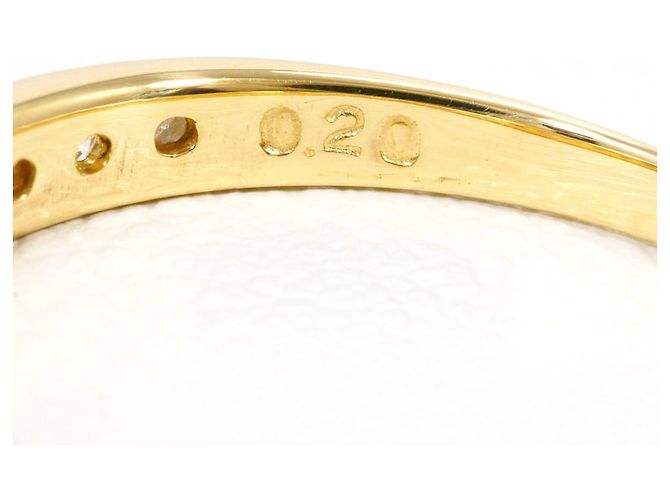 Autre Marque 18K Gelbgold-Ring mit Diamant Golden - Ansicht 5
