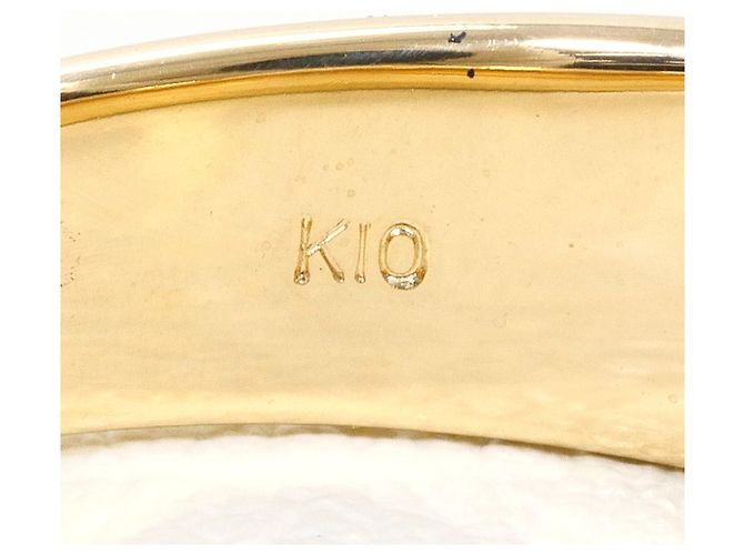 Autre Marque Anello a fascia in oro 10K bianco e giallo D'oro - vista 4