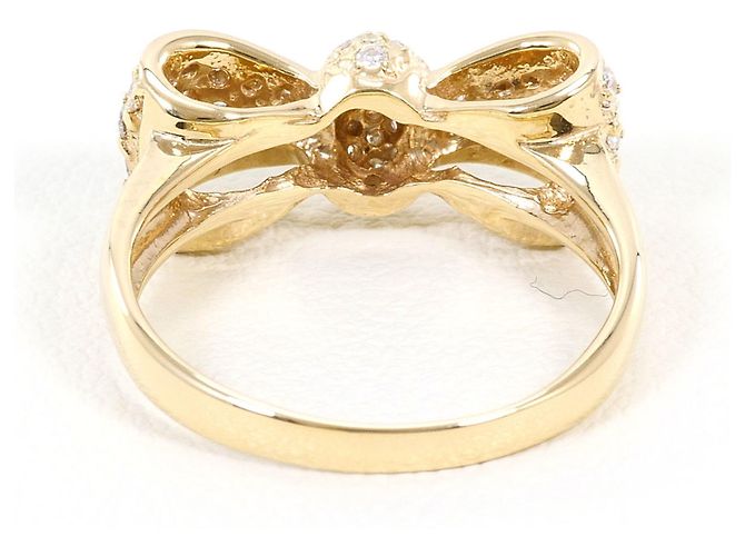 Autre Marque 10K Gelbgold-Ring mit Diamant Golden - Ansicht 3