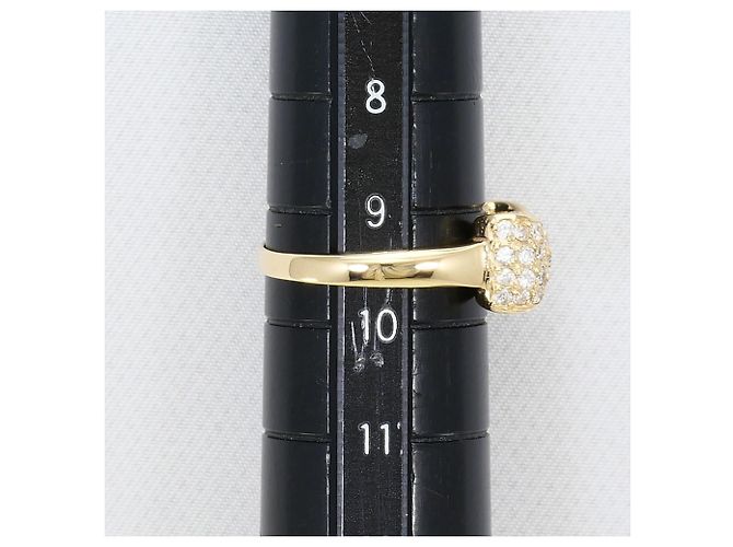 Autre Marque 10K Gelbgold-Ring mit Diamant Golden - Ansicht 7