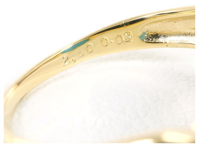 Autre Marque Bague anneau en or jaune 14K avec turquoise et diamant Doré - vue 5