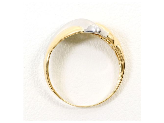 Autre Marque Ring in 18K Gelbgold und Platin Golden - Ansicht 2