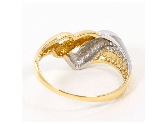 Autre Marque Ring in 18K Gelbgold und Platin Golden - Ansicht 3
