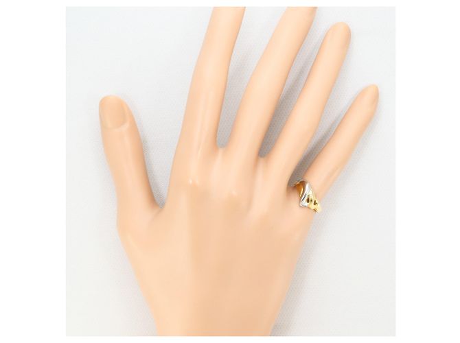 Autre Marque Ring in 18K Gelbgold und Platin Golden - Ansicht 5