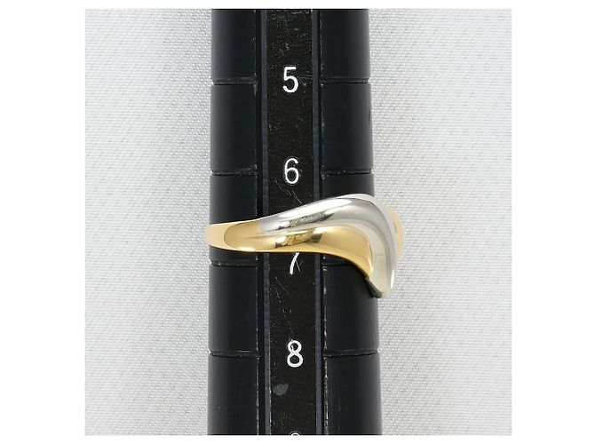 Autre Marque Ring in 18K Gelbgold und Platin Golden - Ansicht 6