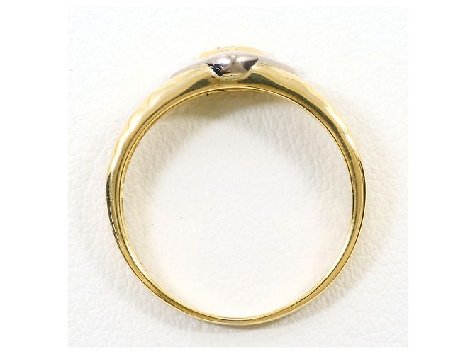 Autre Marque 18K Goldring mit Diamant Golden - Ansicht 2