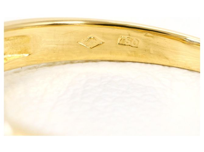 Autre Marque 18K Goldring mit Diamant Golden - Ansicht 5