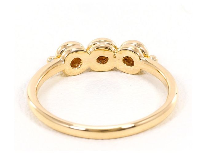 Autre Marque 18K Gelbgold-Ring mit Diamant Golden - Ansicht 3
