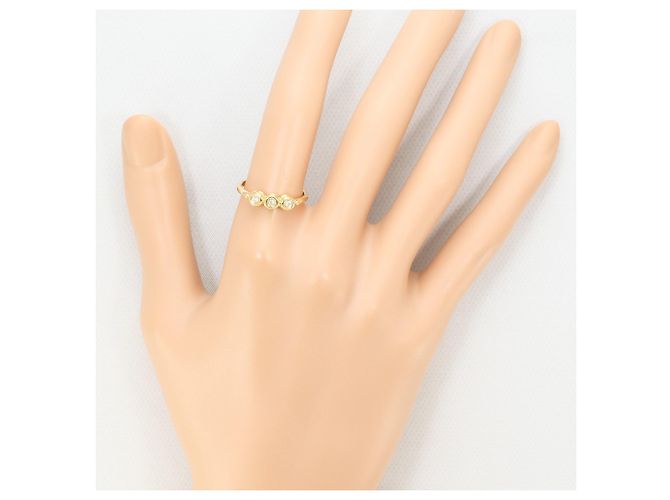 Autre Marque 18K Gelbgold-Ring mit Diamant Golden - Ansicht 6