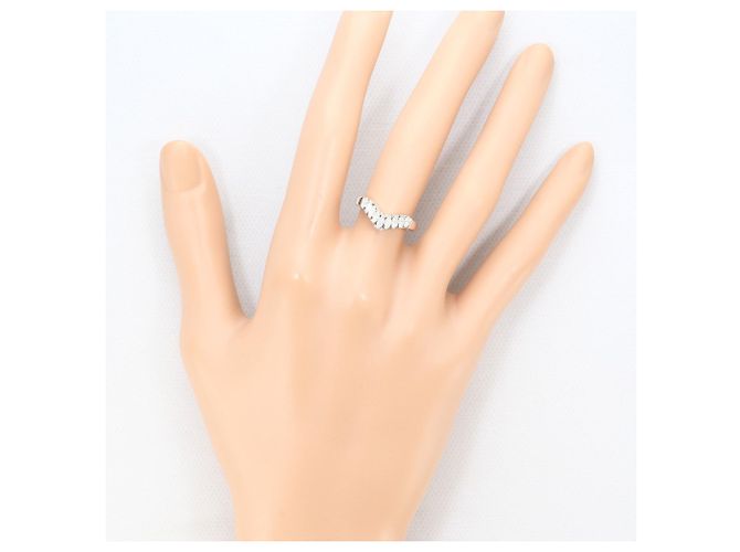Autre Marque PT900 Platinring mit Diamant - Ansicht 6