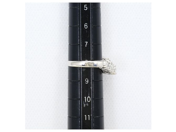 Autre Marque PT900 Platinring mit Diamant - Ansicht 7