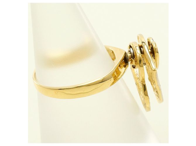 Autre Marque 18K Goldring mit Diamant Golden - Ansicht 3