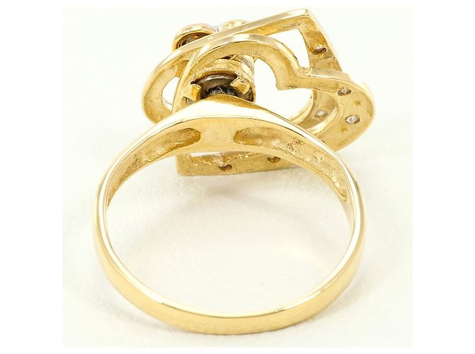 Autre Marque 18K Goldring mit Diamant Golden - Ansicht 4