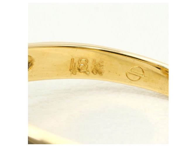 Autre Marque 18K Goldring mit Diamant Golden - Ansicht 5
