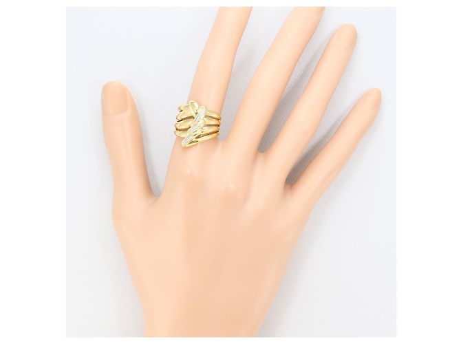 Autre Marque PT900 Platin- und 18K Gelbgold Ring Golden - Ansicht 7
