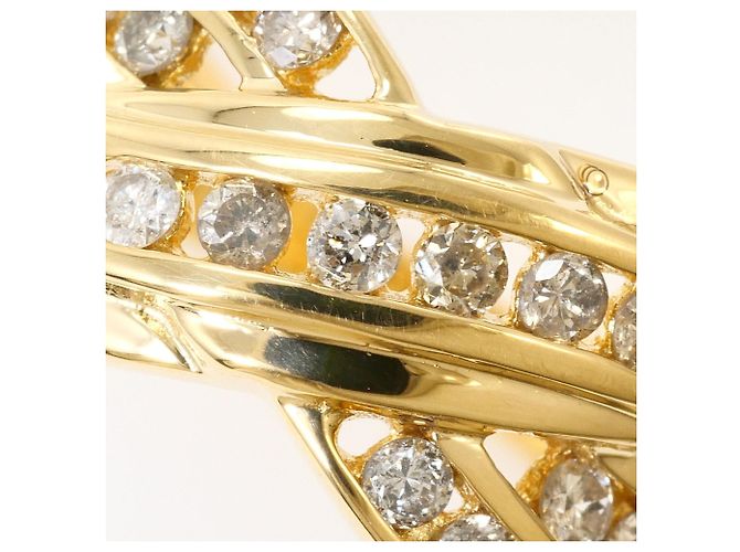 Autre Marque 18K Gelbgold-Ring mit Diamant Golden - Ansicht 2