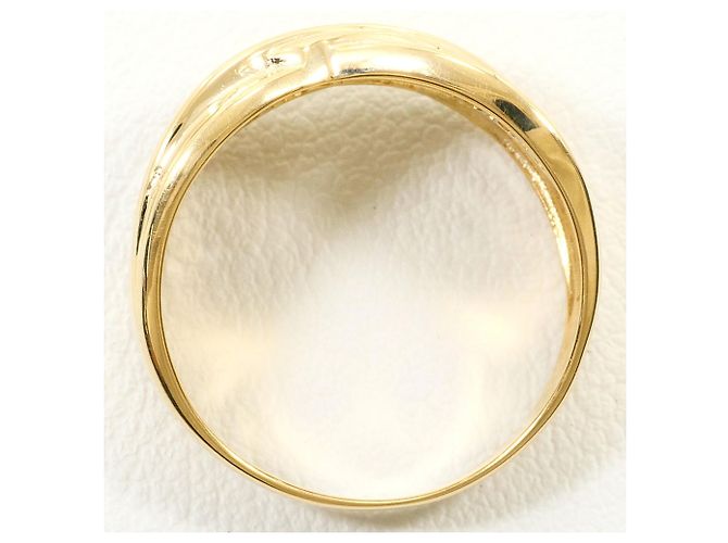Autre Marque 18K Gelbgold-Ring mit Diamant Golden - Ansicht 3