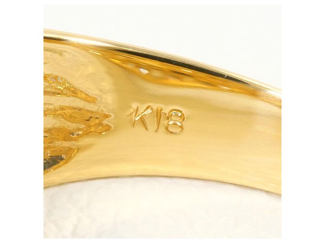 Autre Marque 18K Gelbgold-Ring mit Diamant Golden - Ansicht 5