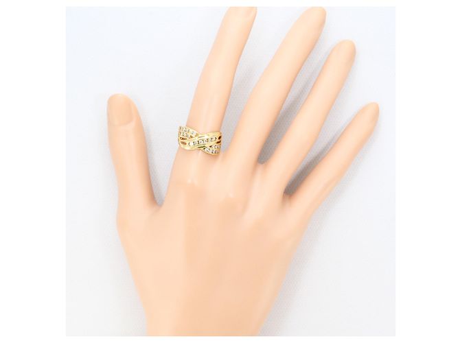 Autre Marque 18K Gelbgold-Ring mit Diamant Golden - Ansicht 7