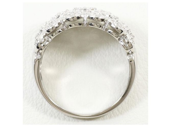 Autre Marque Anello a fascia in platino PT900 con diamante - vista 3