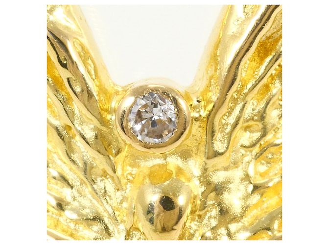 Autre Marque 18K Gelbgoldring mit Diamant Golden - Ansicht 2