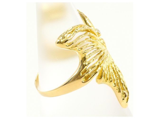 Autre Marque 18K Gelbgoldring mit Diamant Golden - Ansicht 3