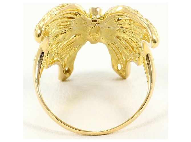 Autre Marque 18K Gelbgoldring mit Diamant Golden - Ansicht 4