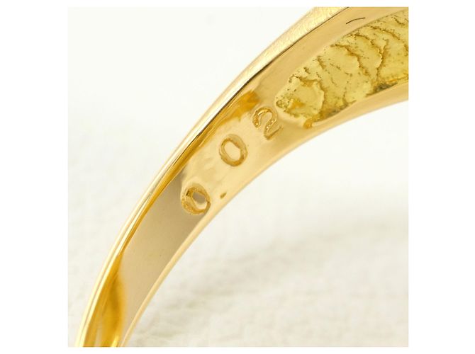 Autre Marque 18K Gelbgoldring mit Diamant Golden - Ansicht 6