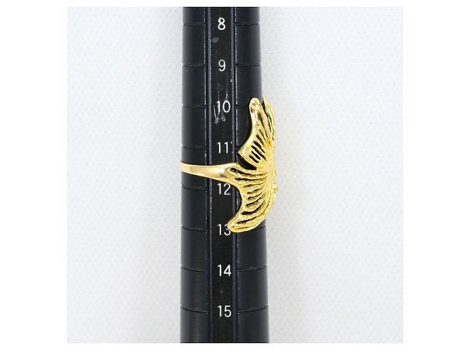 Autre Marque 18K Gelbgoldring mit Diamant Golden - Ansicht 8